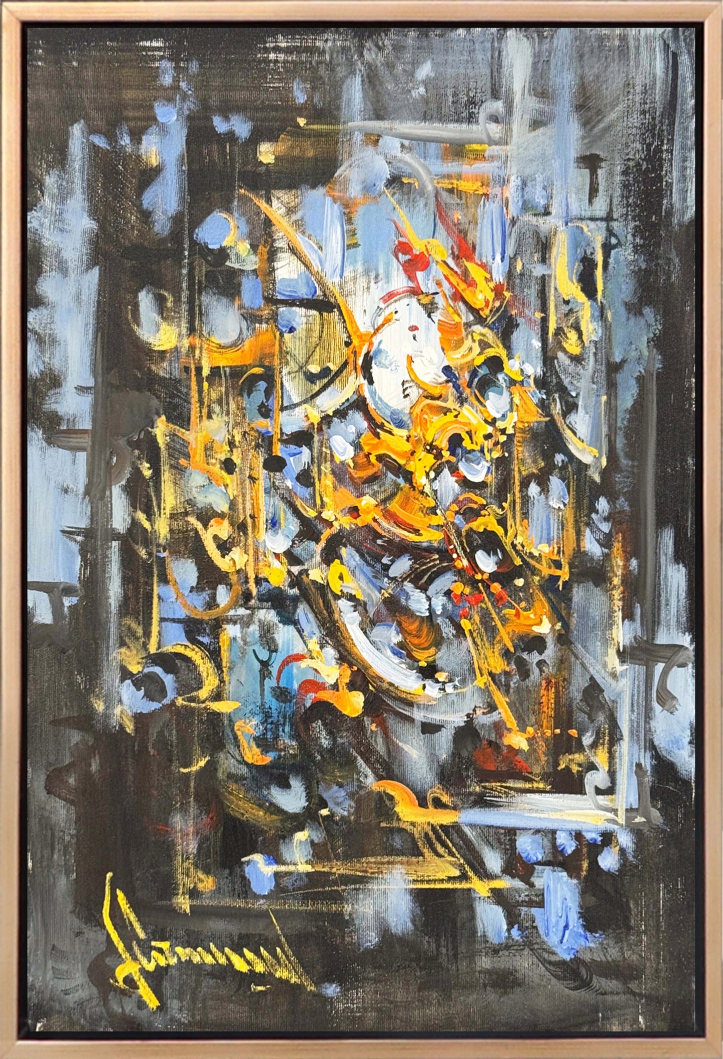 Dağılan Form Yağlı Boya Tablosu