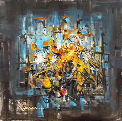 Görünmeyen Hat Yağlı Boya Tablosu