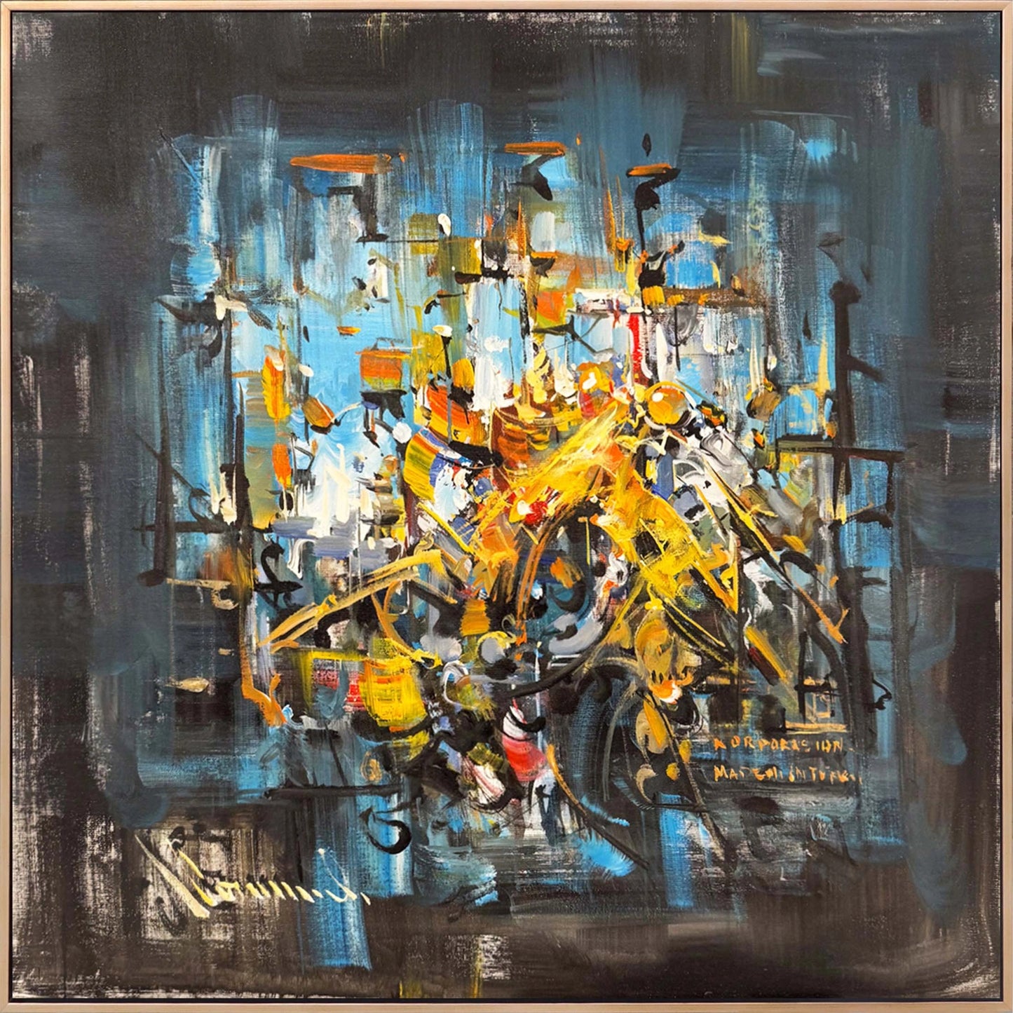 Görünmeyen Hat Yağlı Boya Tablosu