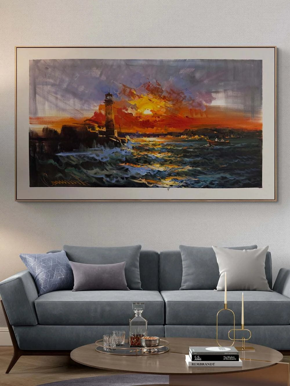 Son Gün Batımı Yağlı Boya Tablosu