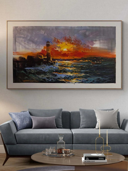 Son Gün Batımı Yağlı Boya Tablosu