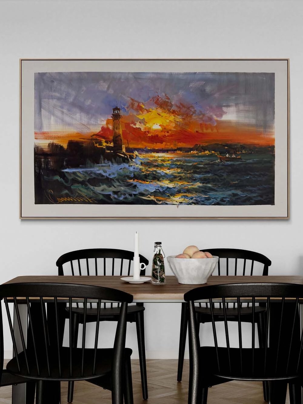 Son Gün Batımı Yağlı Boya Tablosu