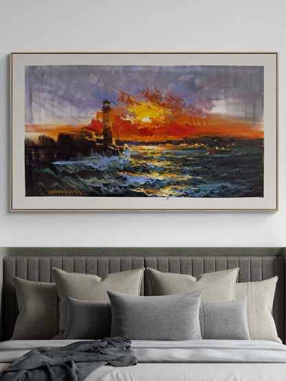 Son Gün Batımı Yağlı Boya Tablosu