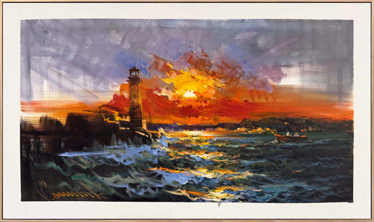 Son Gün Batımı Yağlı Boya Tablosu