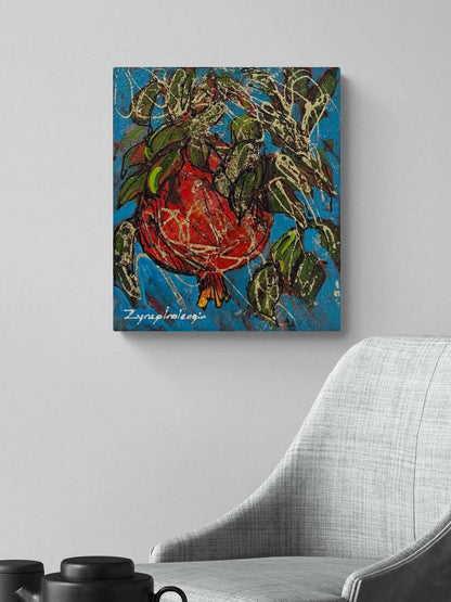 Kırmızı Bereket Yağlı Boya Tablosu