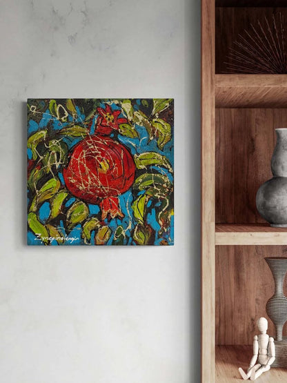 Nar Zamanı Yağlı Boya Tablosu