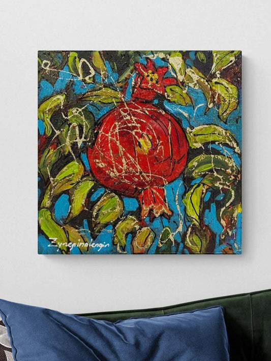 Nar Zamanı Yağlı Boya Tablosu