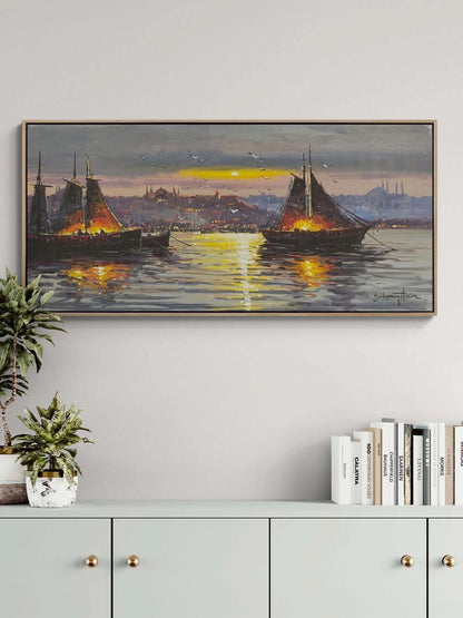 Boğazın Hikayesi Yağlı Boya Tablosu