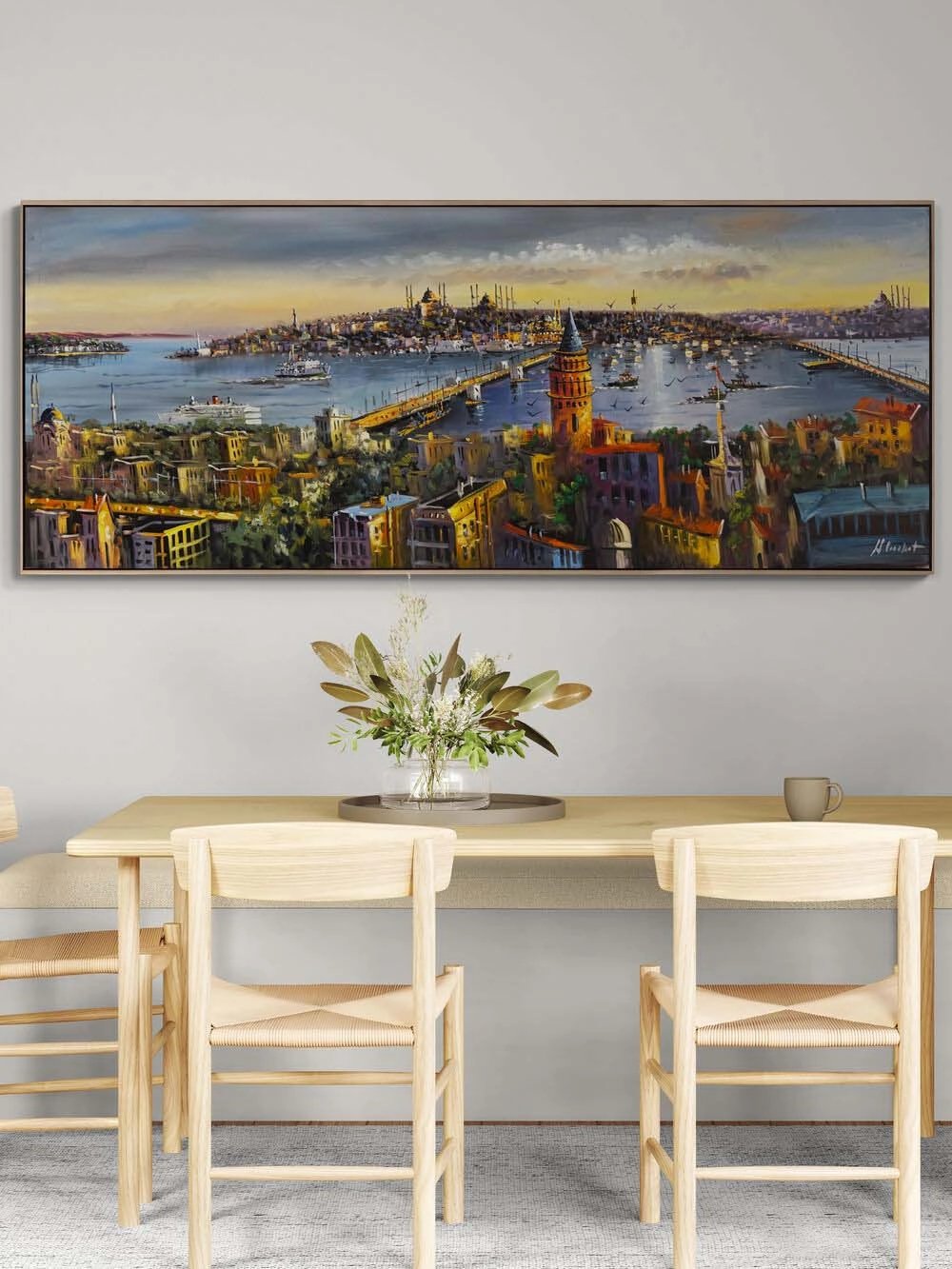 Sessiz Boğaz İzleri Yağlı Boya Tablosu