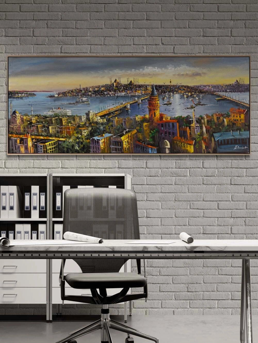 Sessiz Boğaz İzleri Yağlı Boya Tablosu