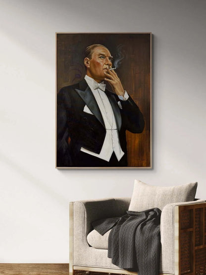 Cumhuriyetin Sessiz Anı Yağlı Boya Tablosu