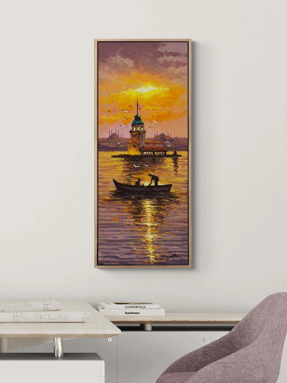 Üsküdar'da Yansımalar Yağlı Boya Tablosu