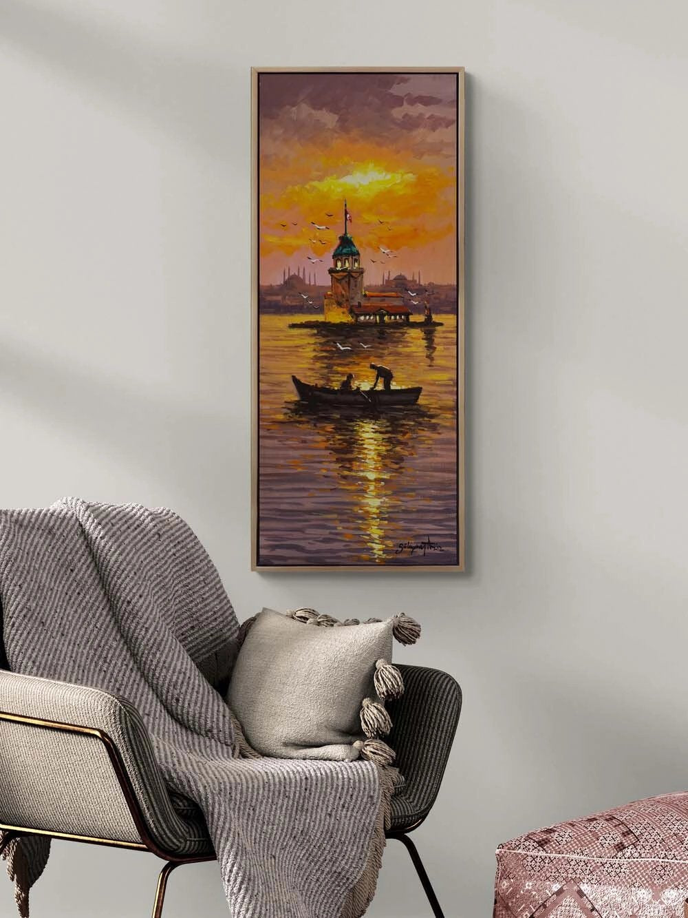 Üsküdar'da Yansımalar Yağlı Boya Tablosu