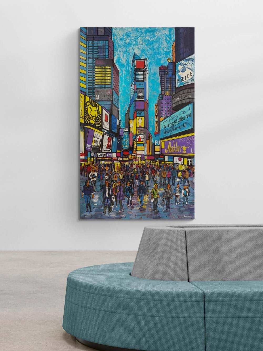 Times Square Yağlı Boya Tablosu