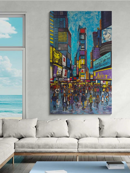 Times Square Yağlı Boya Tablosu
