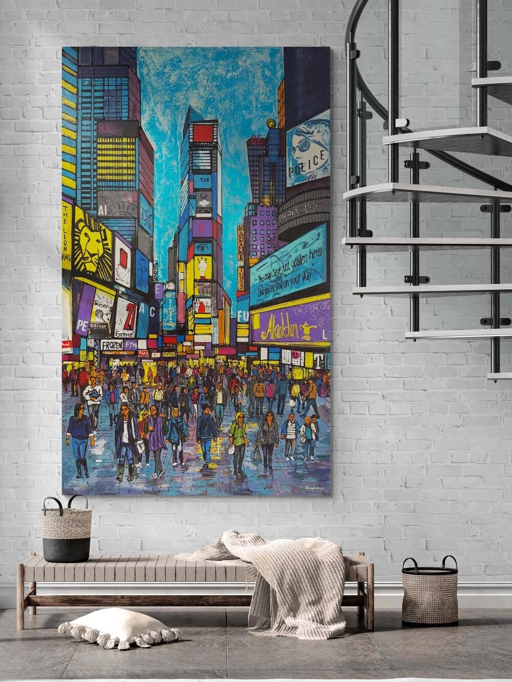 Times Square Yağlı Boya Tablosu