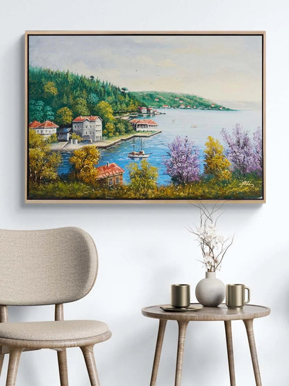 Yalılar Arasında Yağlı Boya Tablosu