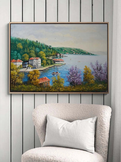 Yalılar Arasında Yağlı Boya Tablosu