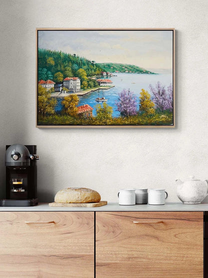 Yalılar Arasında Yağlı Boya Tablosu