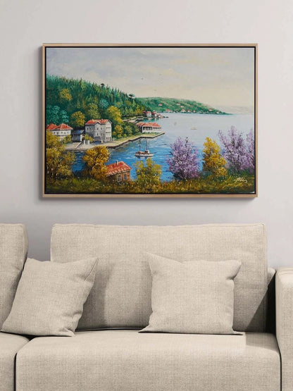 Yalılar Arasında Yağlı Boya Tablosu