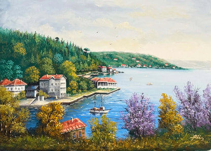 Yalılar Arasında Yağlı Boya Tablosu