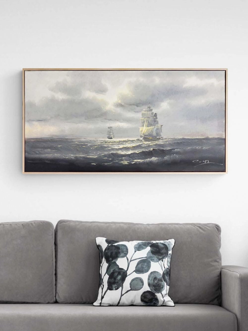 Derinlikte Ufuk Yağlı Boya Tablosu