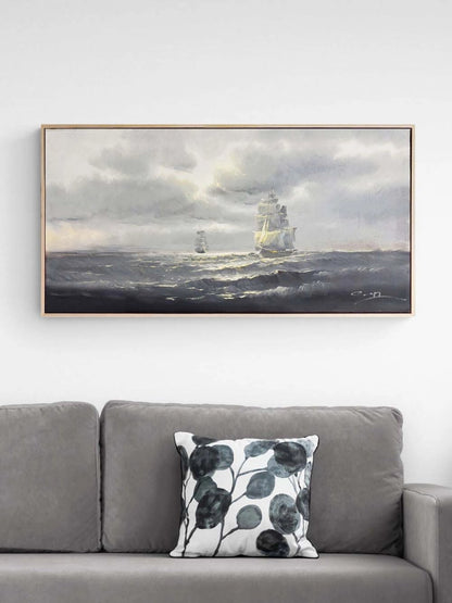 Derinlikte Ufuk Yağlı Boya Tablosu