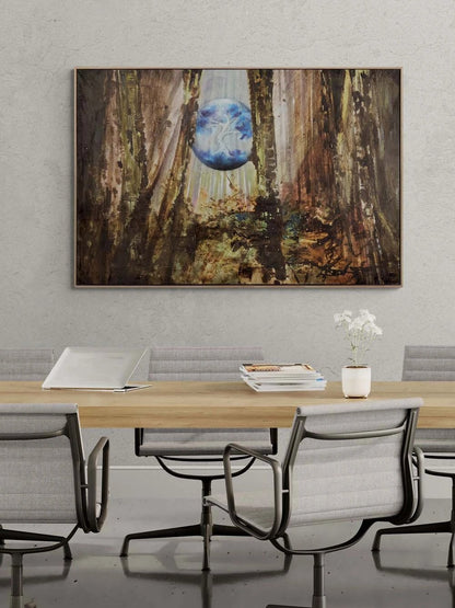 Ormanın Kalbi Yağlı Boya Tablosu