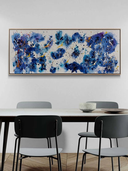 Lacivert Fırtına Yağlı Boya Tablosu