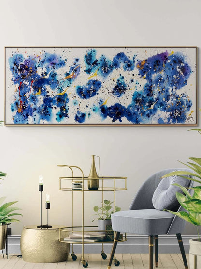 Lacivert Fırtına Yağlı Boya Tablosu