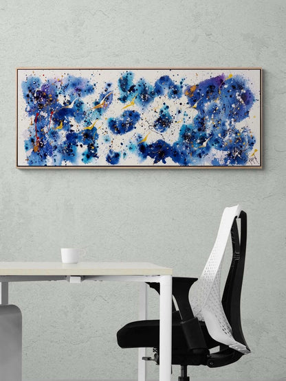 Lacivert Fırtına Yağlı Boya Tablosu