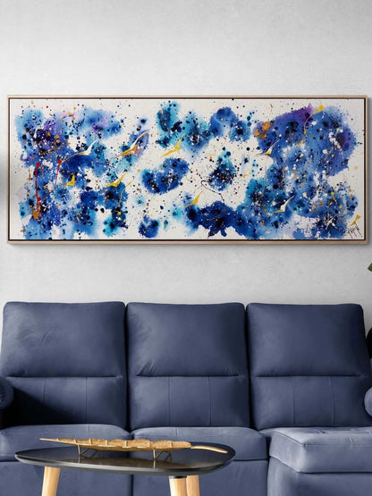 Lacivert Fırtına Yağlı Boya Tablosu