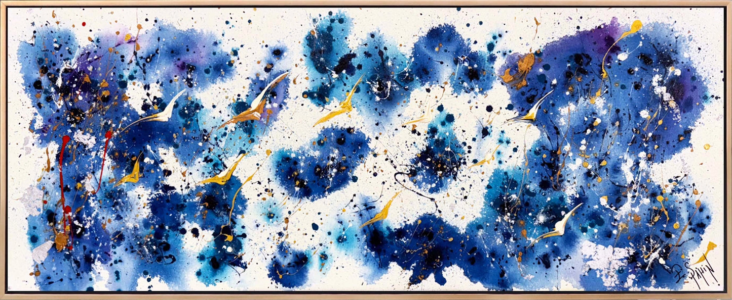 Lacivert Fırtına Yağlı Boya Tablosu