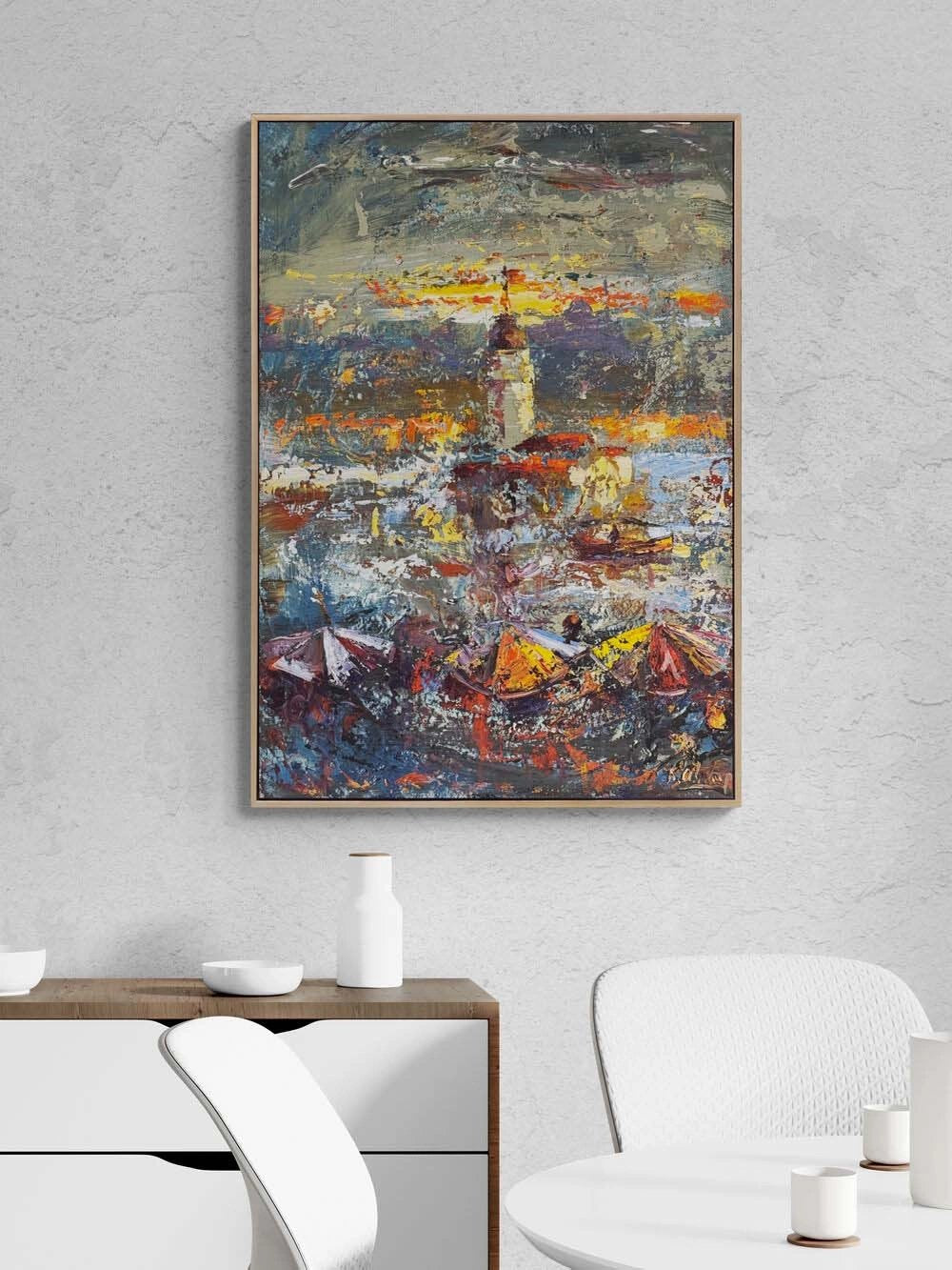 Üsküdar Ufku Yağlı Boya Tablosu