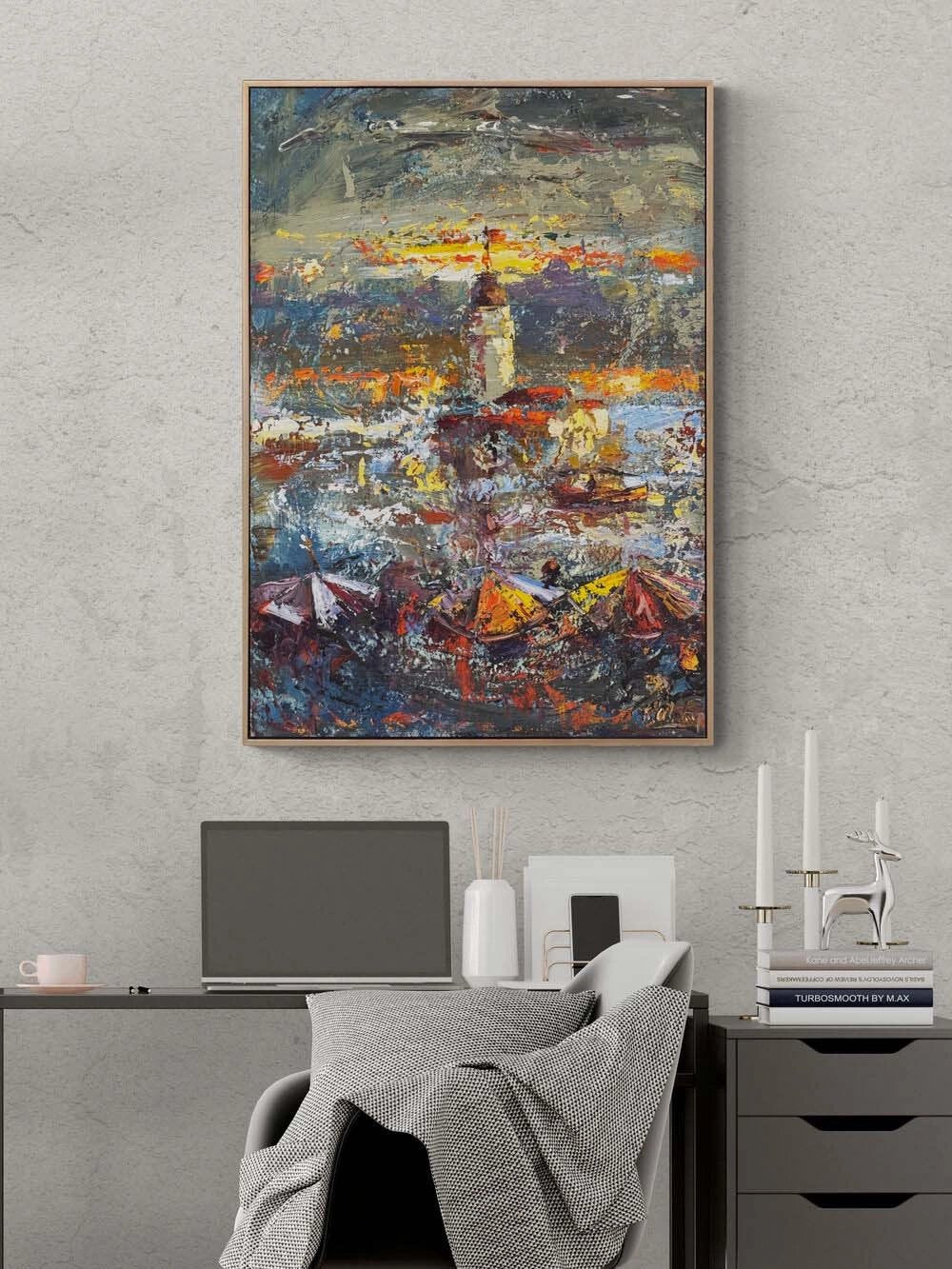 Üsküdar Ufku Yağlı Boya Tablosu