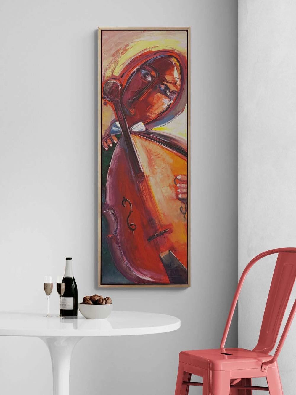 Kızıl Ezgi Yağlı Boya Tablosu