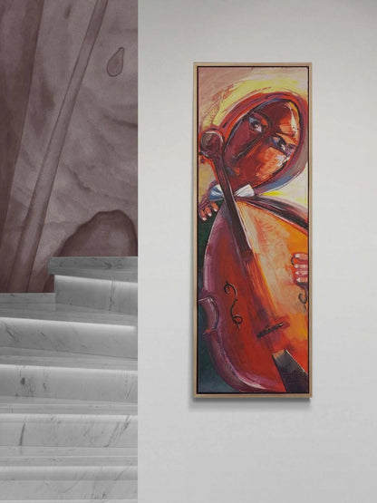 Kızıl Ezgi Yağlı Boya Tablosu