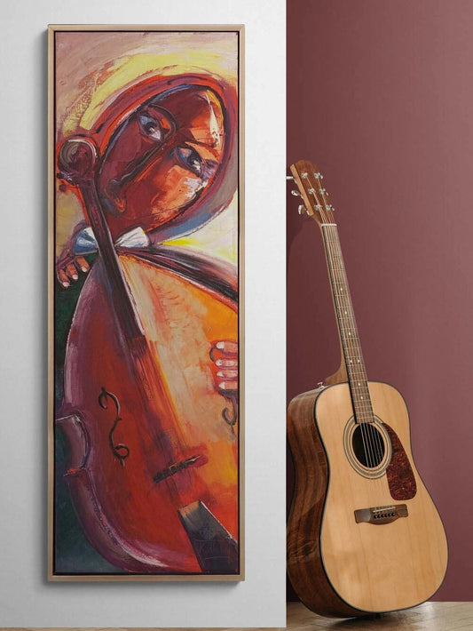 Kızıl Ezgi Yağlı Boya Tablosu