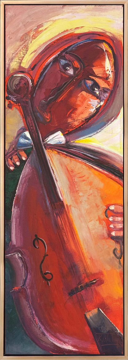 Kızıl Ezgi Yağlı Boya Tablosu