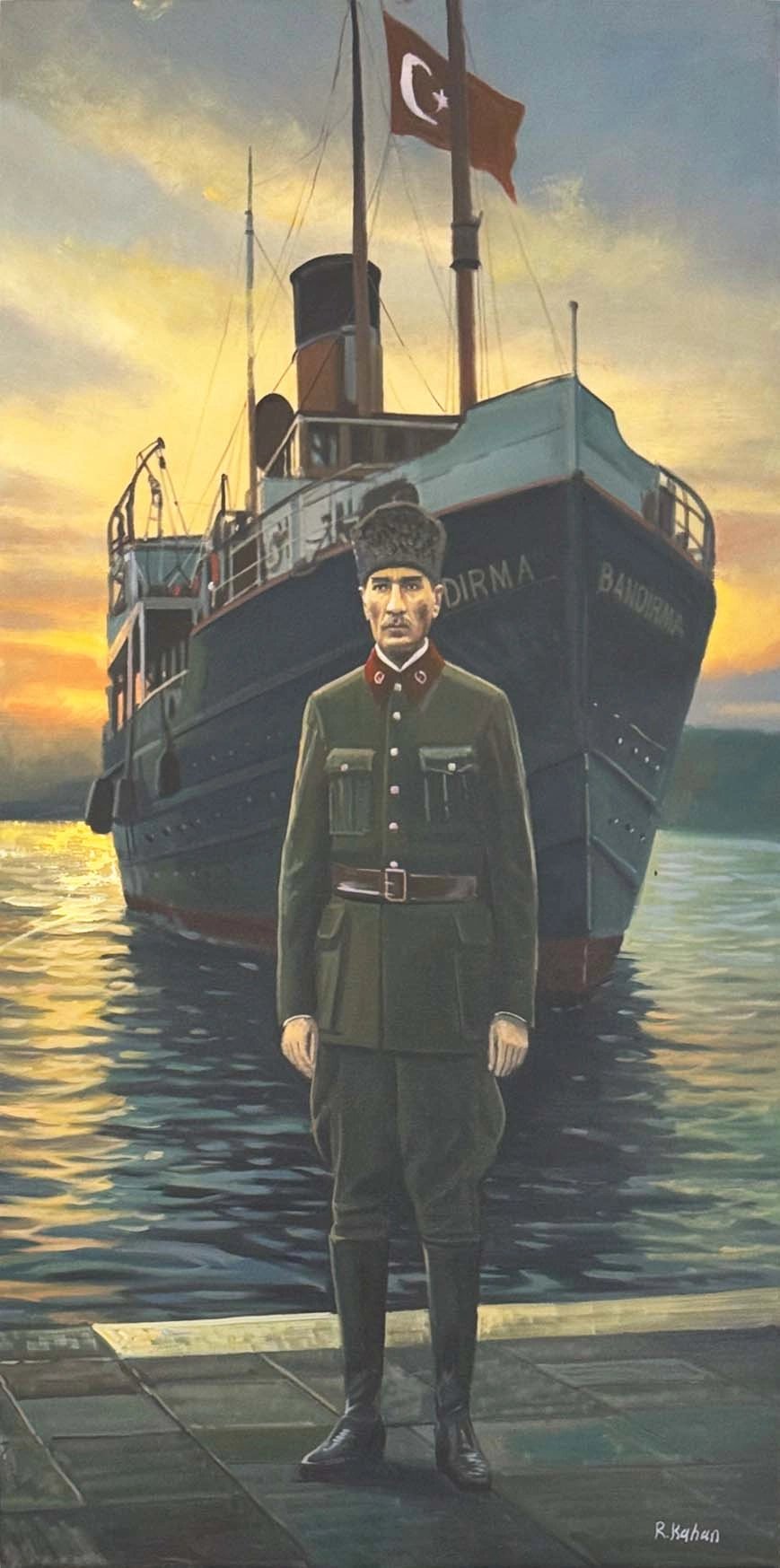 Bandırma Vapuru Yağlı Boya Tablosu