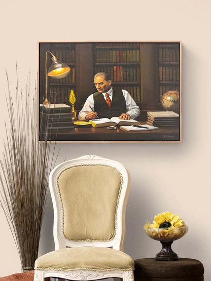 Geceye Yazılan Cumhuriyet Yağlı Boya Tablosu