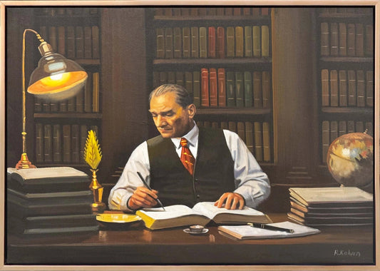 Geceye Yazılan Cumhuriyet Yağlı Boya Tablosu