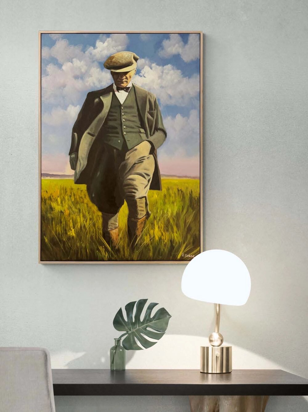 Atatürk’ün Işığında Yağlı Boya Tablosu