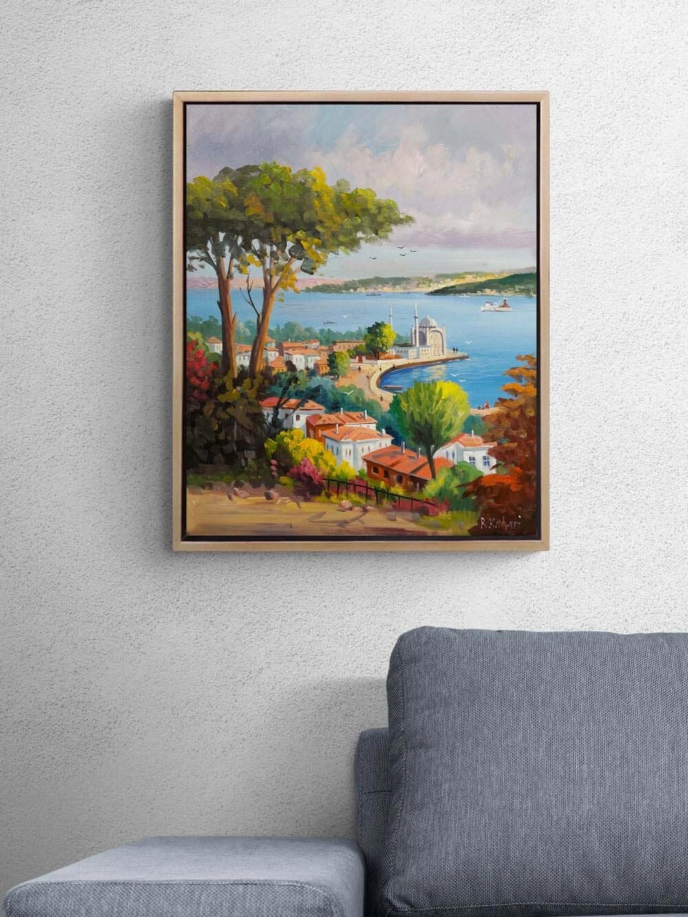 Eskiden Ortaköy Yağlı Boya Tablosu