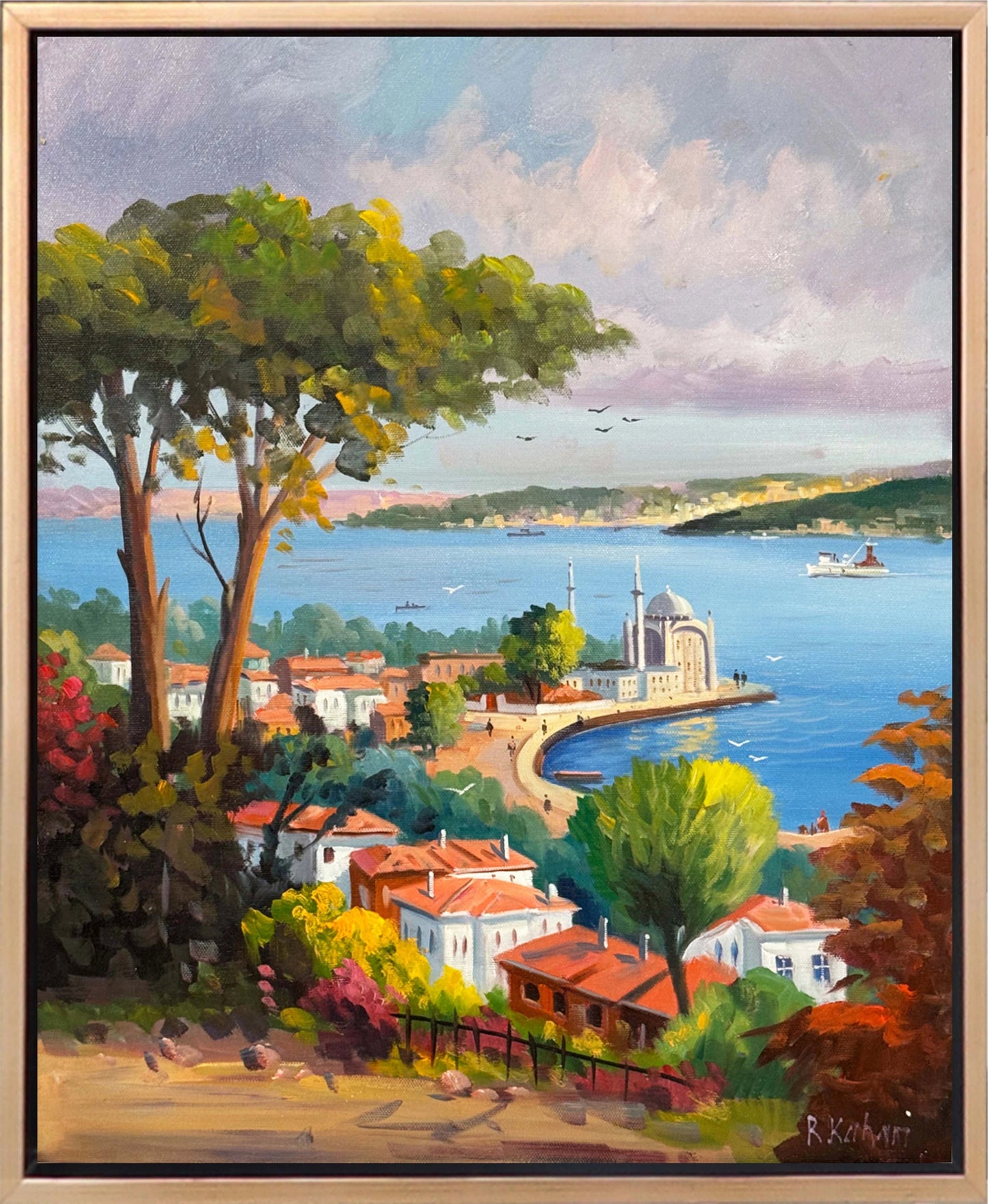 Eskiden Ortaköy Yağlı Boya Tablosu