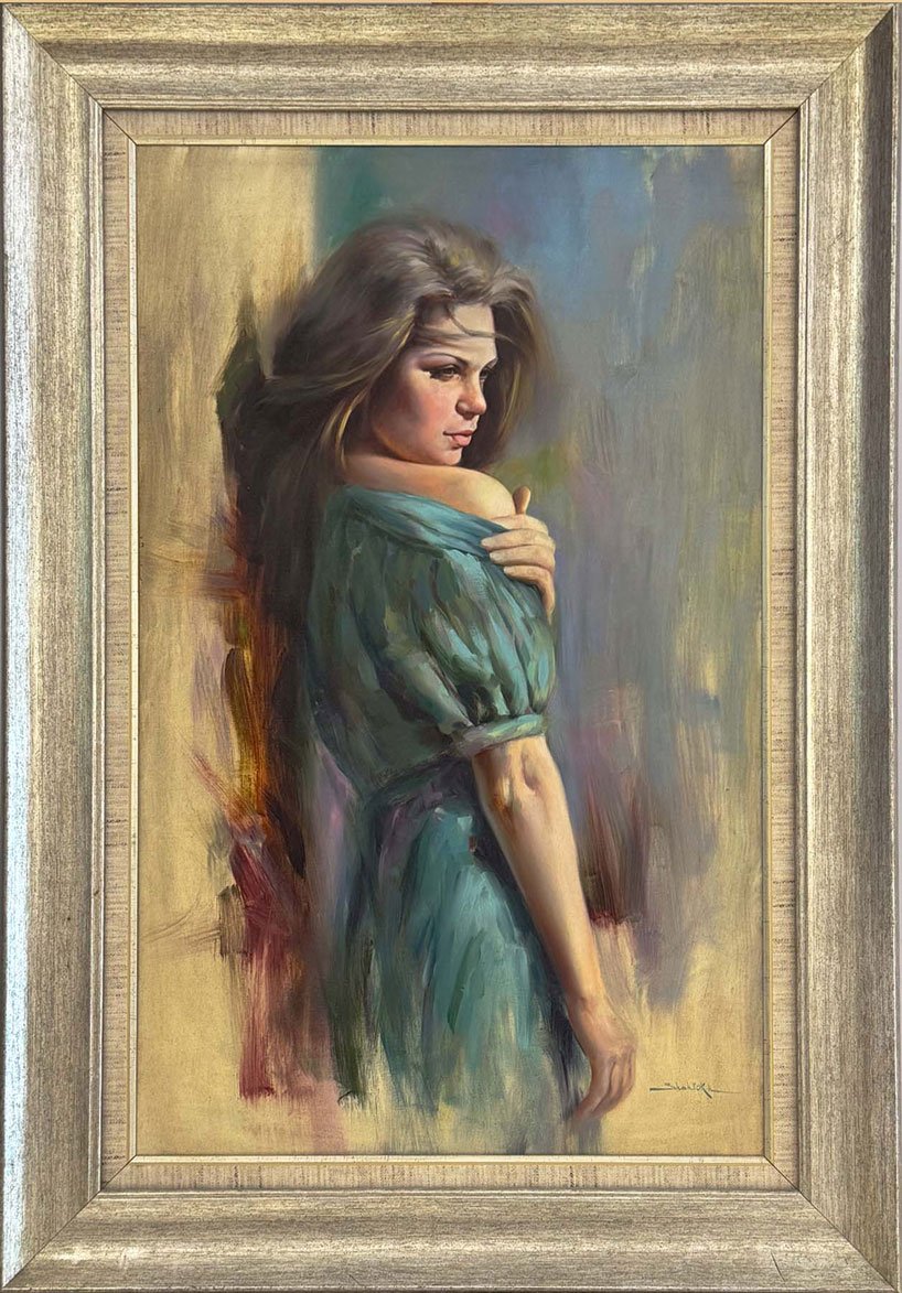 Yüzüne Düşen Zaman Yağlı Boya Tablosu