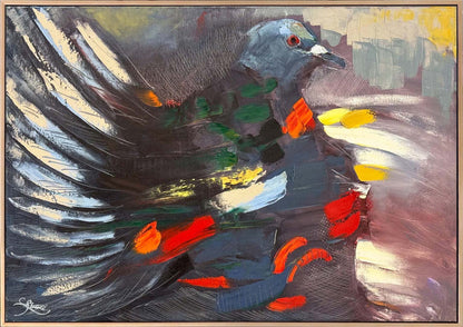 Güvercin Gölgesi Yağlı Boya Tablosu