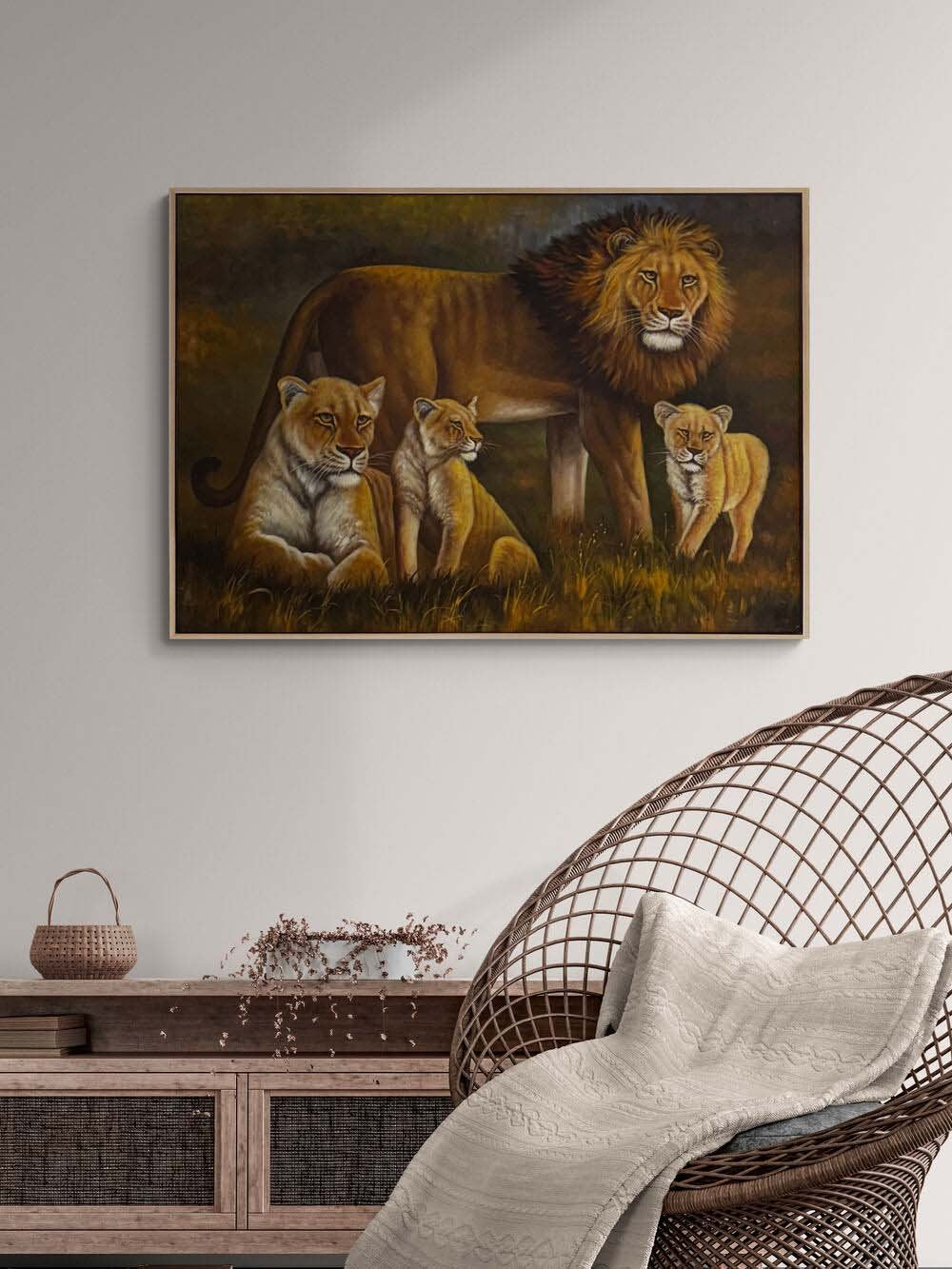 Aslanın Mirası Yağlı Boya Tablosu