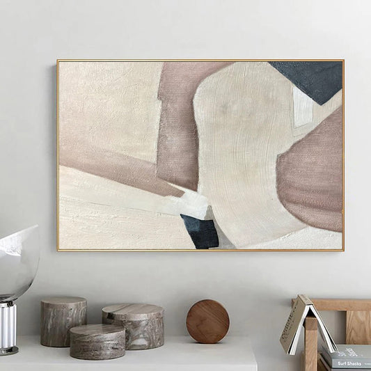 Toprak Tonlarının İzleri Siparişe Özel Soyut Yağlı Boya Tablo