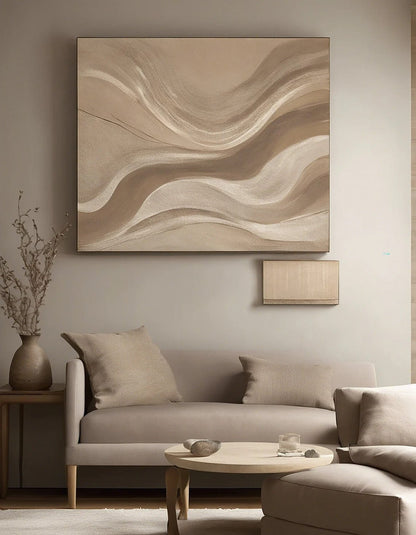 Kahve Tonları Çağrışımlar Siparişe Özel Yağlı Boya Tablo